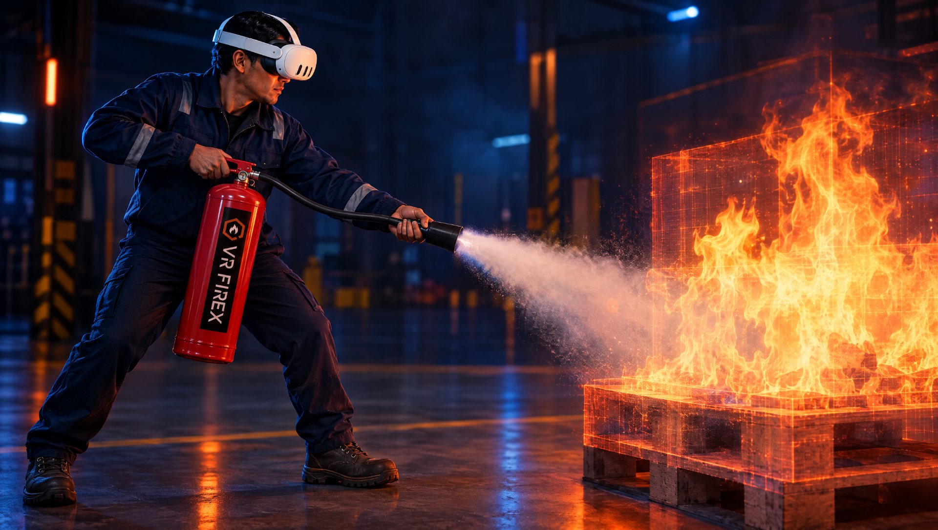 VR FIREX. The fire extinguisher simulator more companies choose.